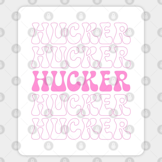 Hucker Retro Repeat Magnet by Hucker Apparel
